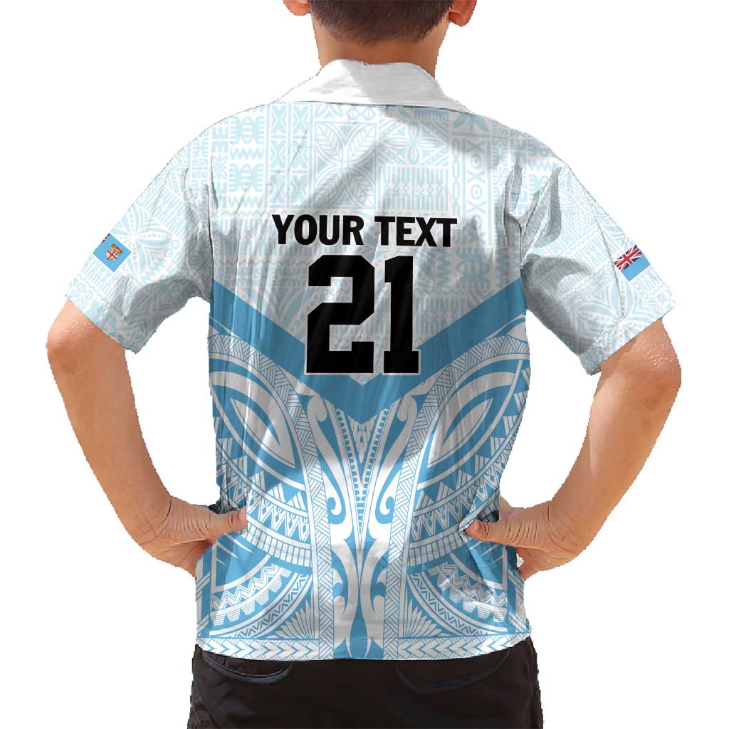 Fiji Football Custom Family Matching Off Shoulder Maxi Dress and Hawaiian Shirt Bula Boys Go Champions LT9 - Polynesian Pride