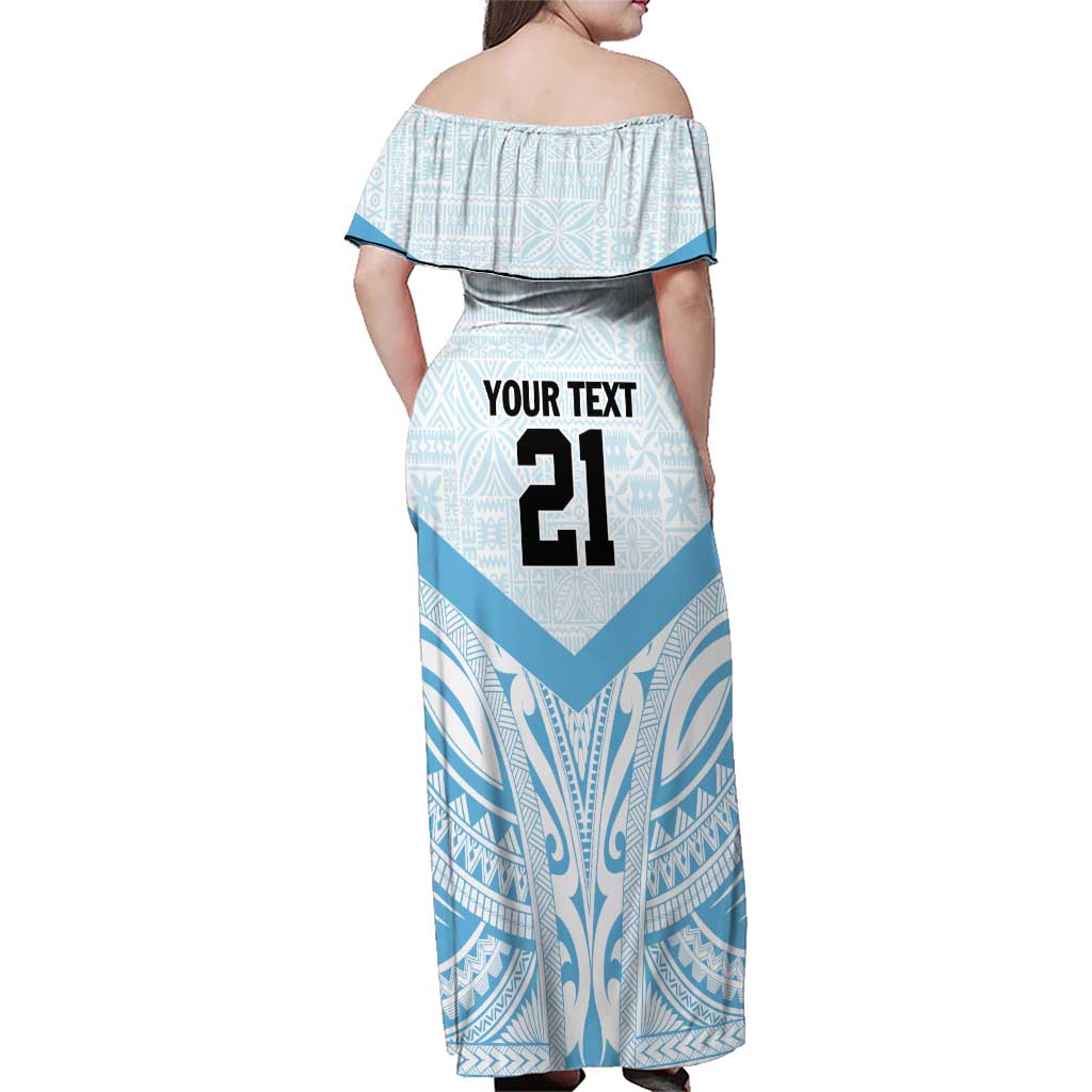 Fiji Football Custom Family Matching Off Shoulder Maxi Dress and Hawaiian Shirt Bula Boys Go Champions LT9 - Polynesian Pride