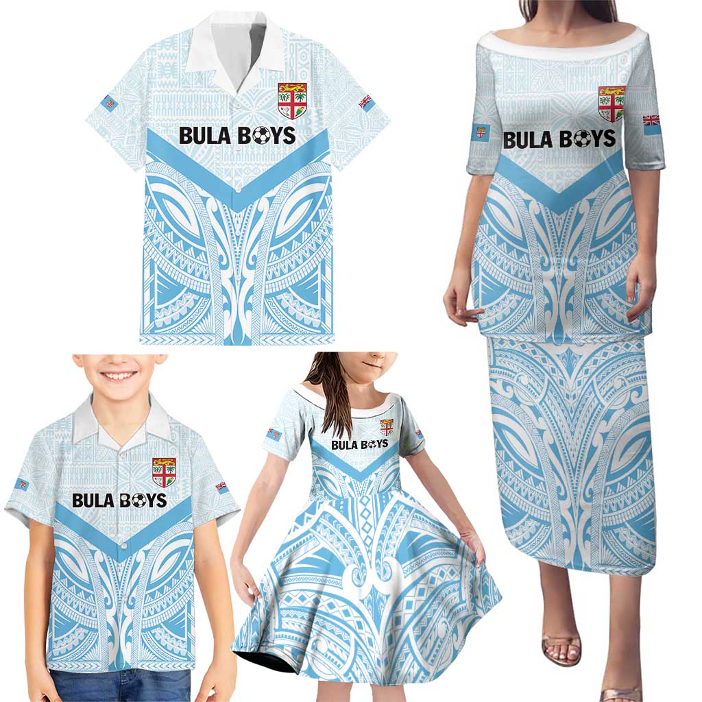 Fiji Football Custom Family Matching Puletasi and Hawaiian Shirt Bula Boys Go Champions LT9 - Polynesian Pride