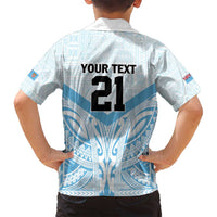 Fiji Football Custom Family Matching Summer Maxi Dress and Hawaiian Shirt Bula Boys Go Champions LT9 - Polynesian Pride