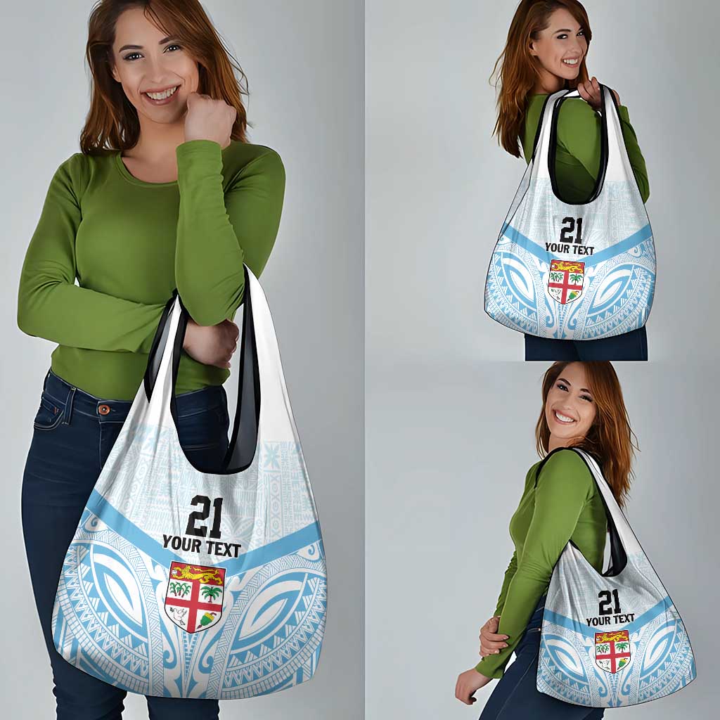 Fiji Football Custom Grocery Bag Bula Boys Go Champions