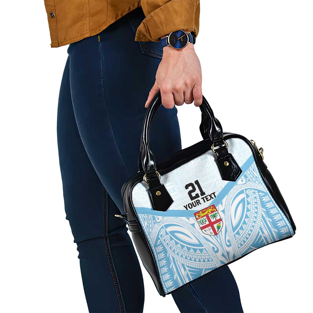 Fiji Football Custom Shoulder Handbag Bula Boys Go Champions LT9 - Polynesian Pride