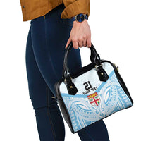 Fiji Football Custom Shoulder Handbag Bula Boys Go Champions LT9 - Polynesian Pride