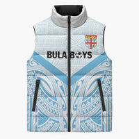 Fiji Football Custom Sleeveless Puffer Jacket Bula Boys Go Champions - Polynesian Pride