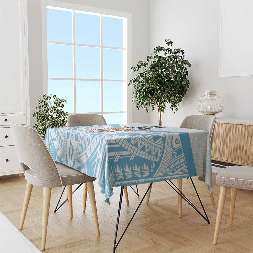 Fiji Football Custom Tablecloth Bula Boys Go Champions