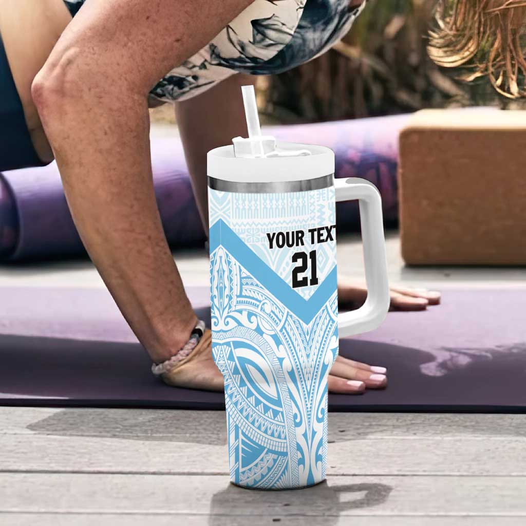 Fiji Football Custom Tumbler With Handle Bula Boys Go Champions