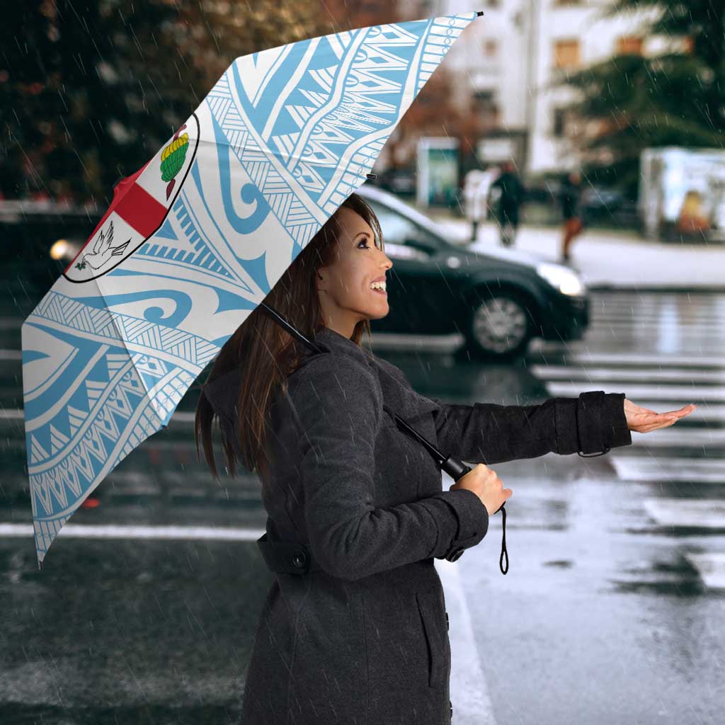 Fiji Football Custom Umbrella Bula Boys Go Champions - Polynesian Pride