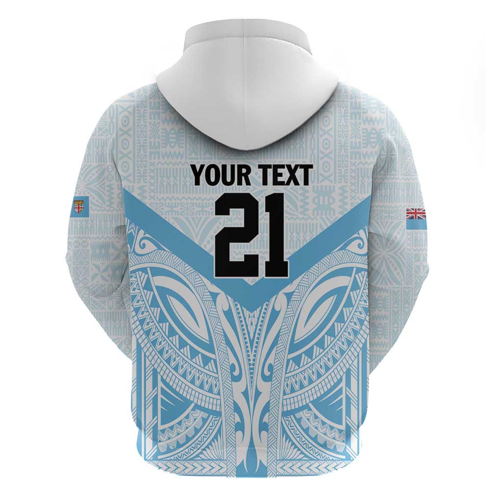 Fiji Football Custom Zip Hoodie Bula Boys Go Champions
