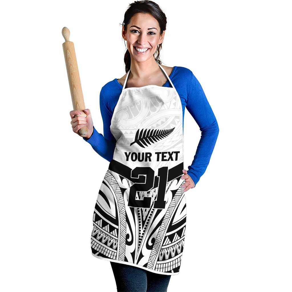 New Zealand Football Custom Apron All White Fern Go Champions LT9 - Polynesian Pride
