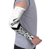 New Zealand Football Custom Arm Sleeves All White Fern Go Champions LT9 - Polynesian Pride