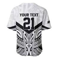 New Zealand Football Custom Baseball Jersey All White Fern Go Champions LT9 - Polynesian Pride