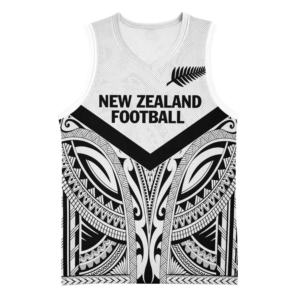 New Zealand Football Custom Basketball Jersey All White Fern Go Champions - Polynesian Pride
