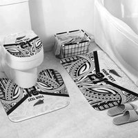 New Zealand Football Custom Bathroom Set All White Fern Go Champions LT9 Mat Set Only (3 pcs) One Size White - Polynesian Pride