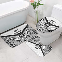 New Zealand Football Custom Bathroom Set All White Fern Go Champions LT9 - Polynesian Pride