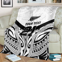 New Zealand Football Custom Blanket All White Fern Go Champions LT9 - Polynesian Pride