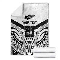New Zealand Football Custom Blanket All White Fern Go Champions LT9 - Polynesian Pride