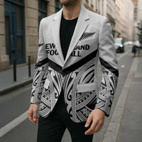 New Zealand Football Custom Blazer All White Fern Go Champions LT9 - Polynesian Pride