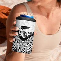 New Zealand Football Custom 4 in 1 Can Cooler Tumbler All White Fern Go Champions LT9 - Polynesian Pride