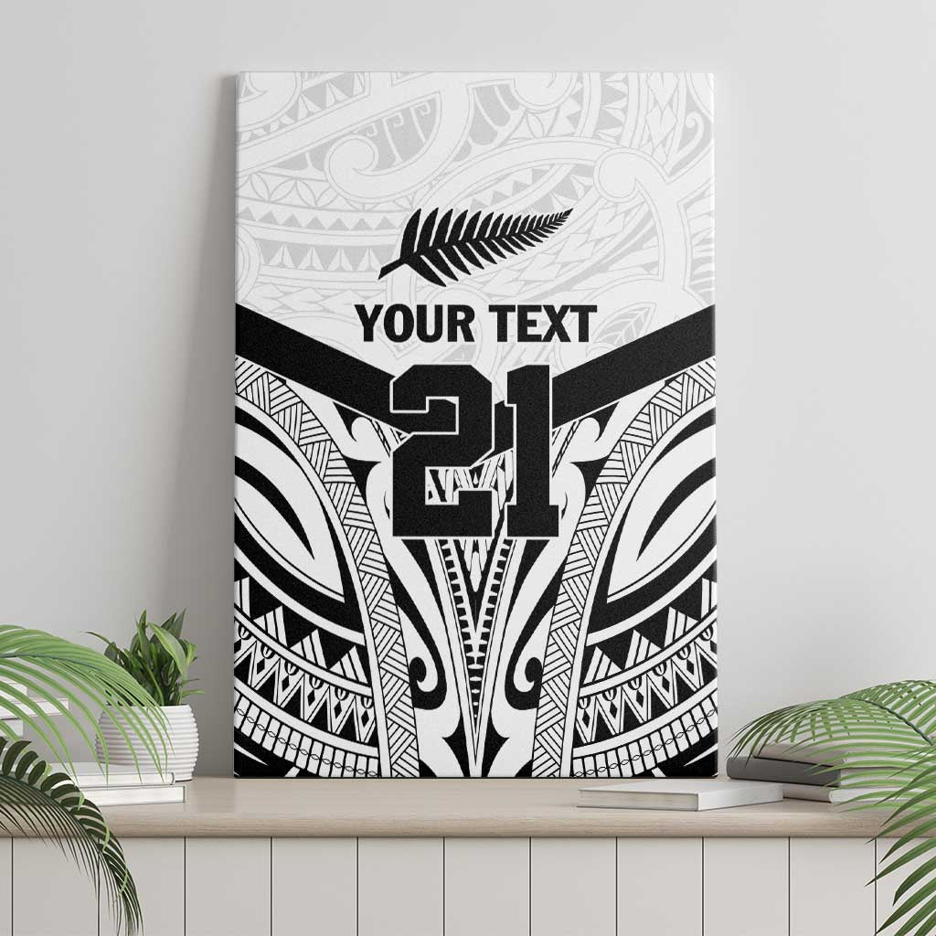 New Zealand Football Custom Canvas Wall Art All White Fern Go Champions LT9 - Polynesian Pride