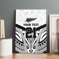 New Zealand Football Custom Canvas Wall Art All White Fern Go Champions LT9 - Polynesian Pride
