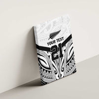New Zealand Football Custom Canvas Wall Art All White Fern Go Champions LT9 - Polynesian Pride