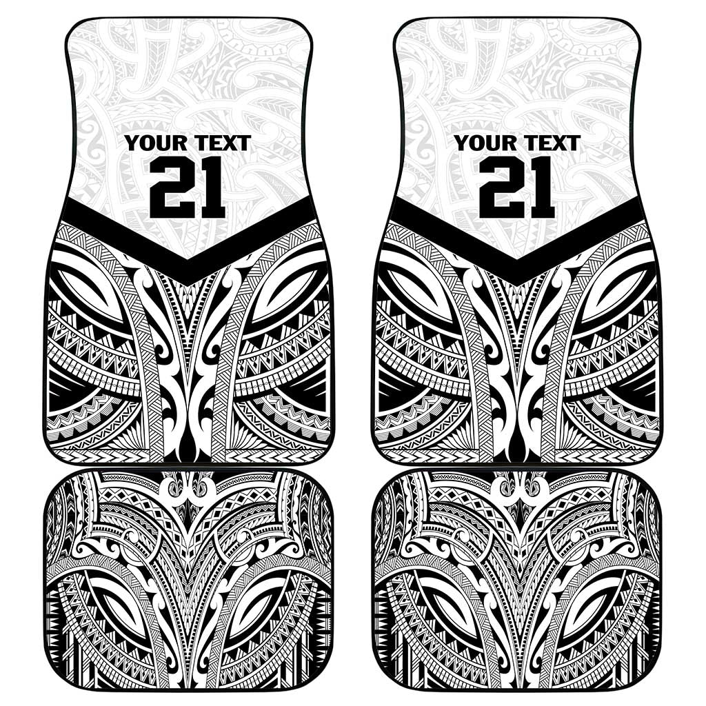 New Zealand Football Custom Car Mats All White Fern Go Champions LT9 - Polynesian Pride