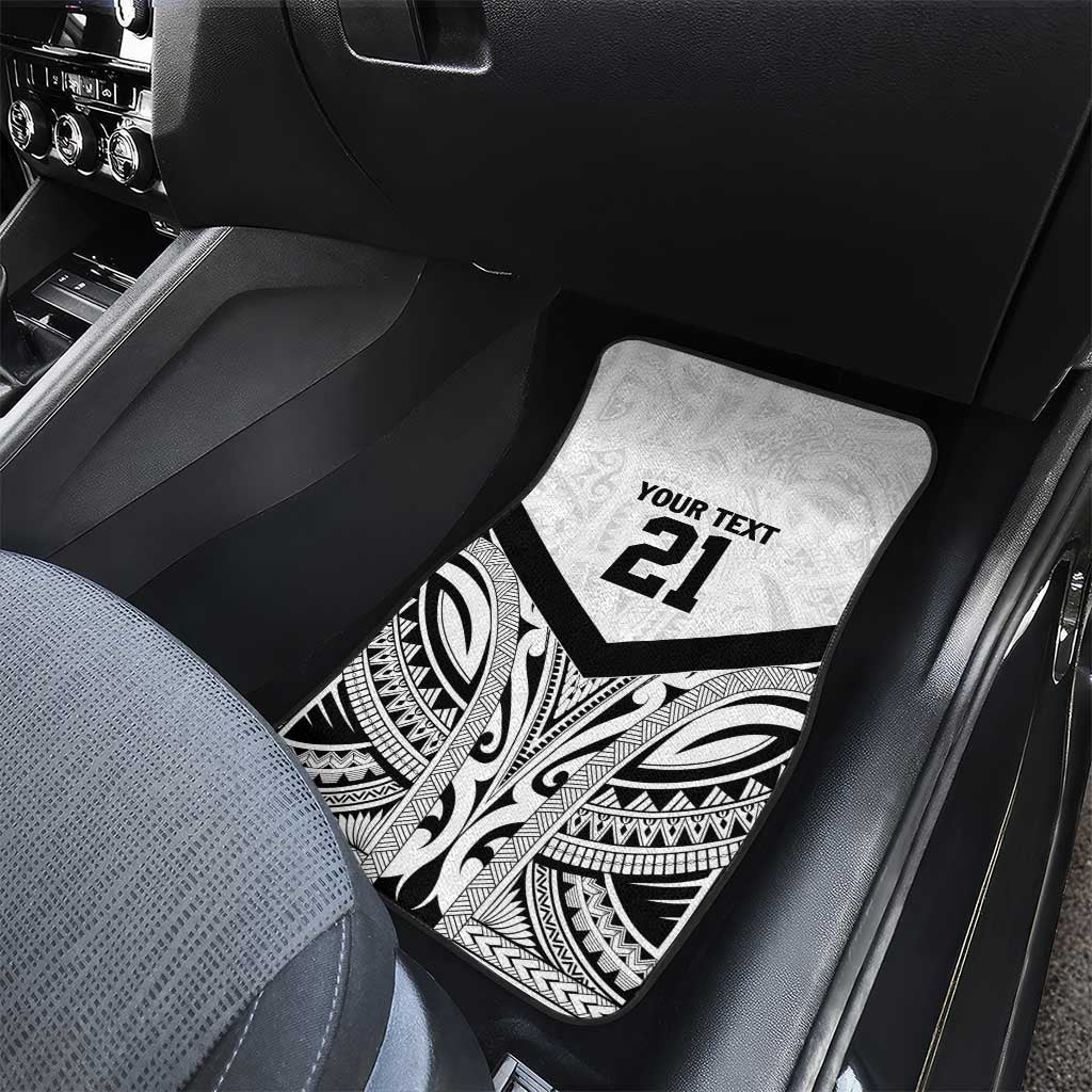 New Zealand Football Custom Car Mats All White Fern Go Champions LT9 - Polynesian Pride
