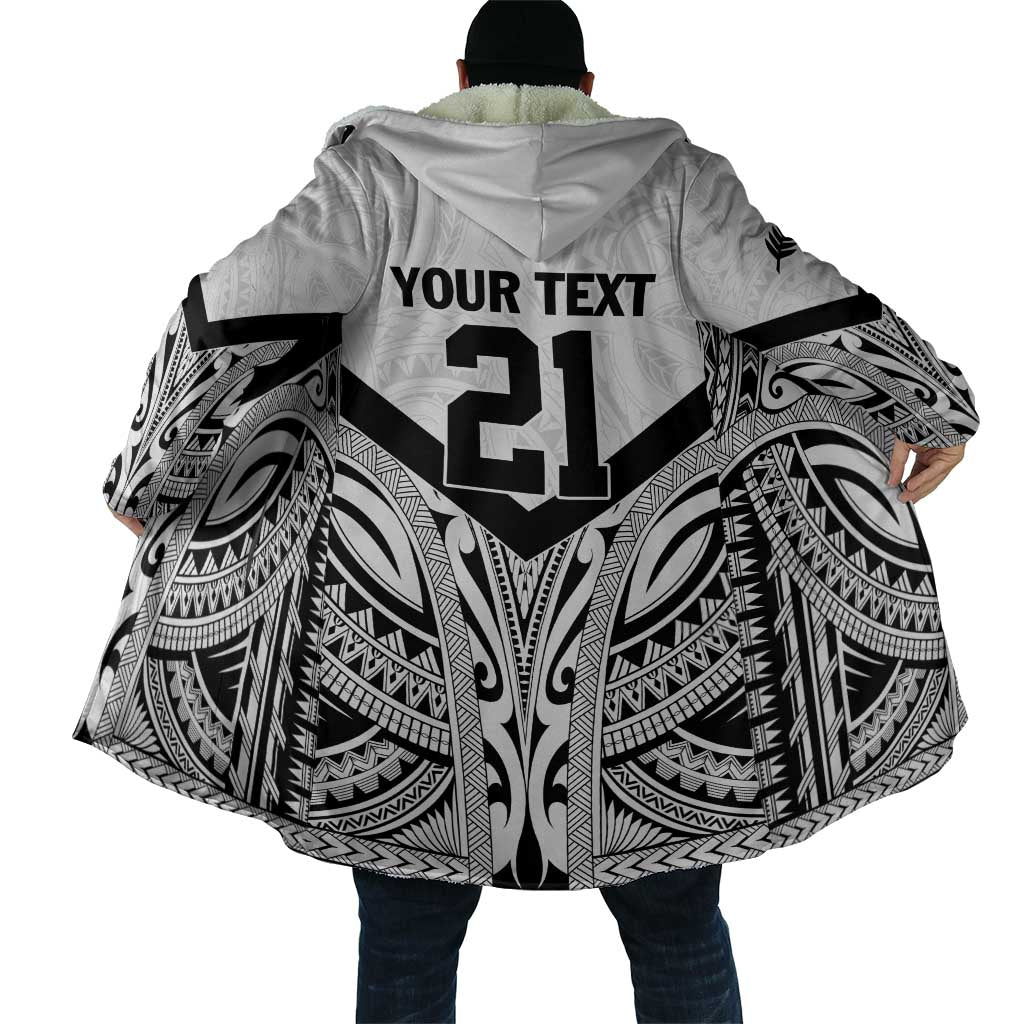 New Zealand Football Custom Cloak All White Fern Go Champions LT9 - Polynesian Pride