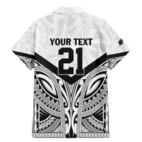 New Zealand Football Custom Family Matching Mermaid Dress and Hawaiian Shirt All White Fern Go Champions LT9 - Polynesian Pride