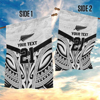 New Zealand Football Custom Garden Flag All White Fern Go Champions LT9 - Polynesian Pride
