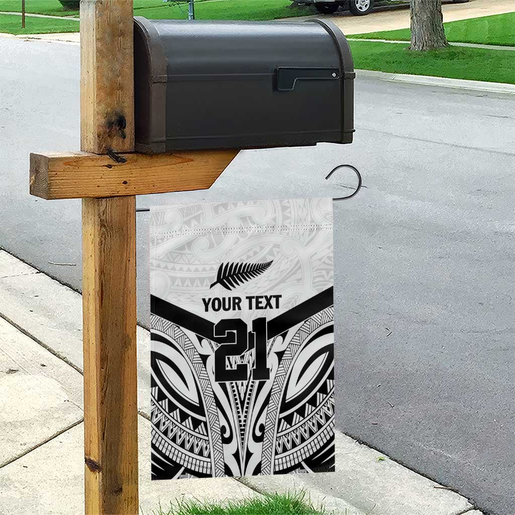 New Zealand Football Custom Garden Flag All White Fern Go Champions LT9 - Polynesian Pride
