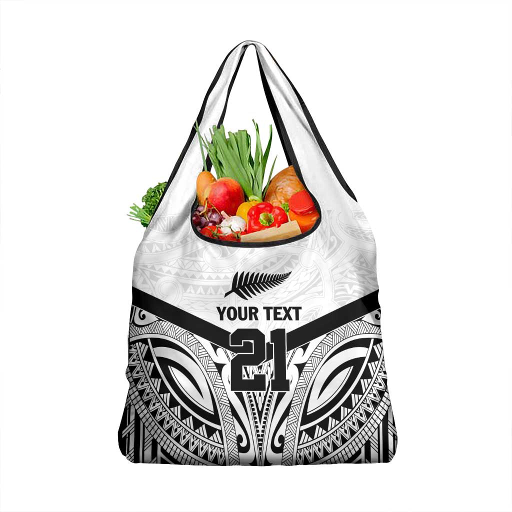 New Zealand Football Custom Grocery Bag All White Fern Go Champions LT9 1-pack One Size White - Polynesian Pride