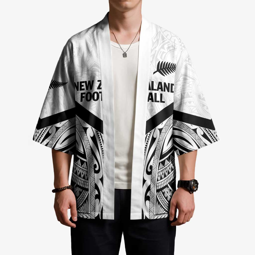 New Zealand Football Custom Kimono All White Fern Go Champions LT9 - Polynesian Pride