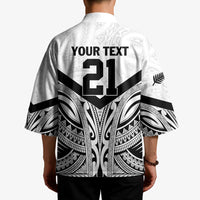 New Zealand Football Custom Kimono All White Fern Go Champions LT9 - Polynesian Pride