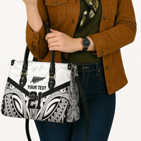 New Zealand Football Custom Leather Bag All White Fern Go Champions LT9 - Polynesian Pride