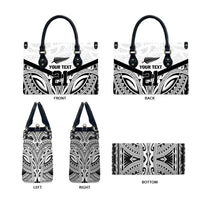 New Zealand Football Custom Leather Bag All White Fern Go Champions LT9 - Polynesian Pride