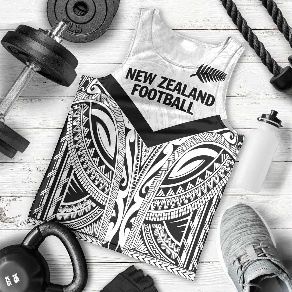 New Zealand Football Custom Men Tank Top All White Fern Go Champions LT9 - Polynesian Pride