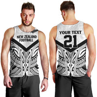 New Zealand Football Custom Men Tank Top All White Fern Go Champions LT9 - Polynesian Pride