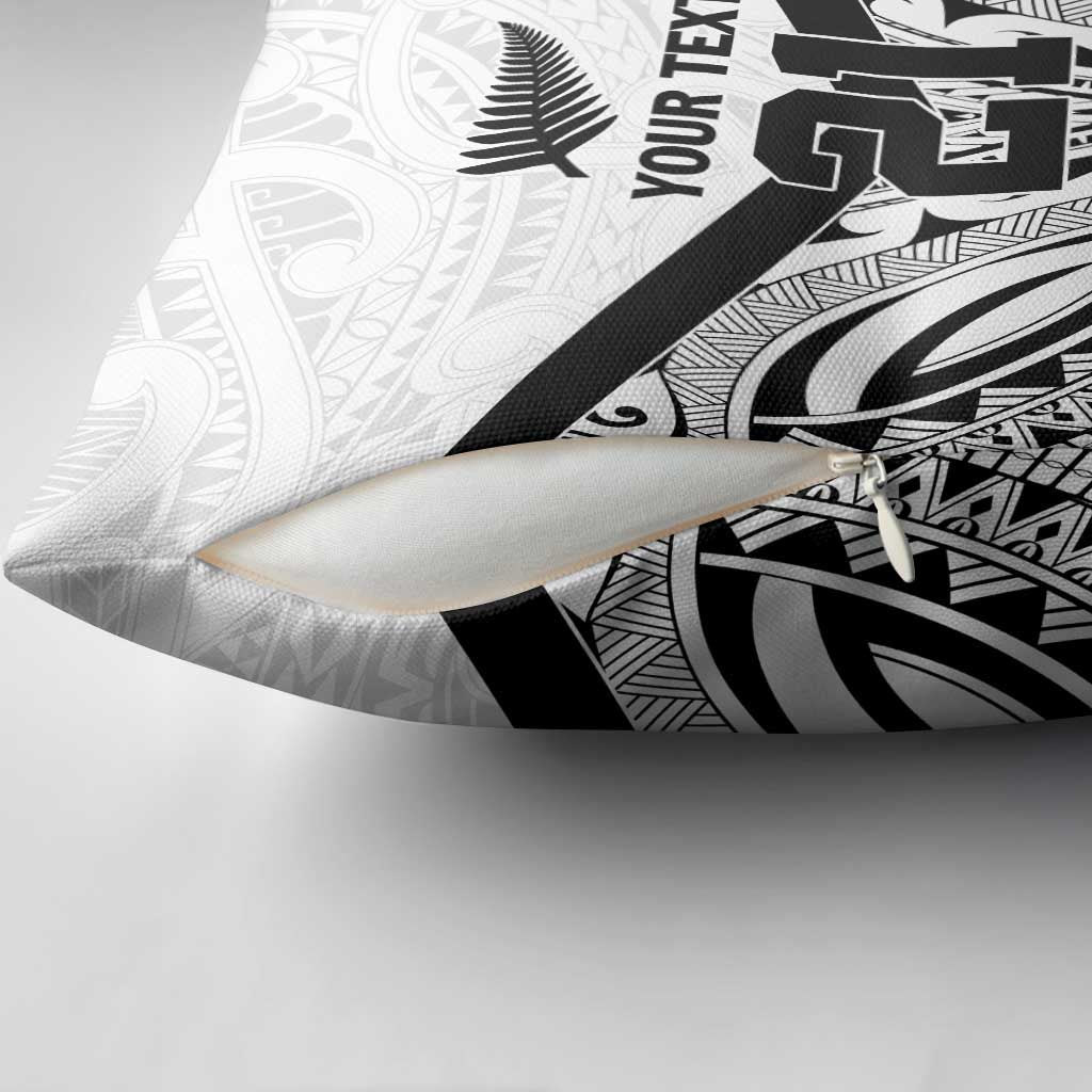 New Zealand Football Custom Pillow Cover All White Fern Go Champions LT9 - Polynesian Pride