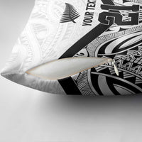 New Zealand Football Custom Pillow Cover All White Fern Go Champions LT9 - Polynesian Pride
