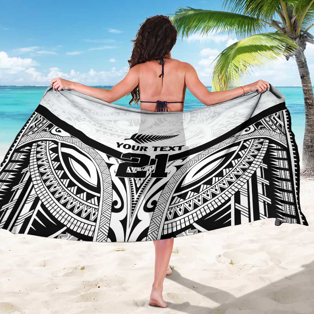 New Zealand Football Custom Sarong All White Fern Go Champions LT9 - Polynesian Pride