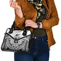 New Zealand Football Custom Shoulder Handbag All White Fern Go Champions LT9 - Polynesian Pride