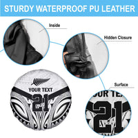 New Zealand Football Custom Spare Tire Cover All White Fern Go Champions LT9 - Polynesian Pride