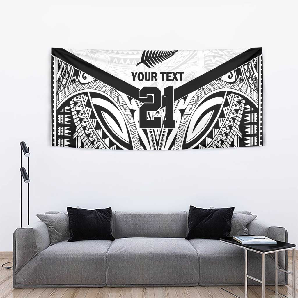 New Zealand Football Custom Tapestry All White Fern Go Champions LT9 - Polynesian Pride