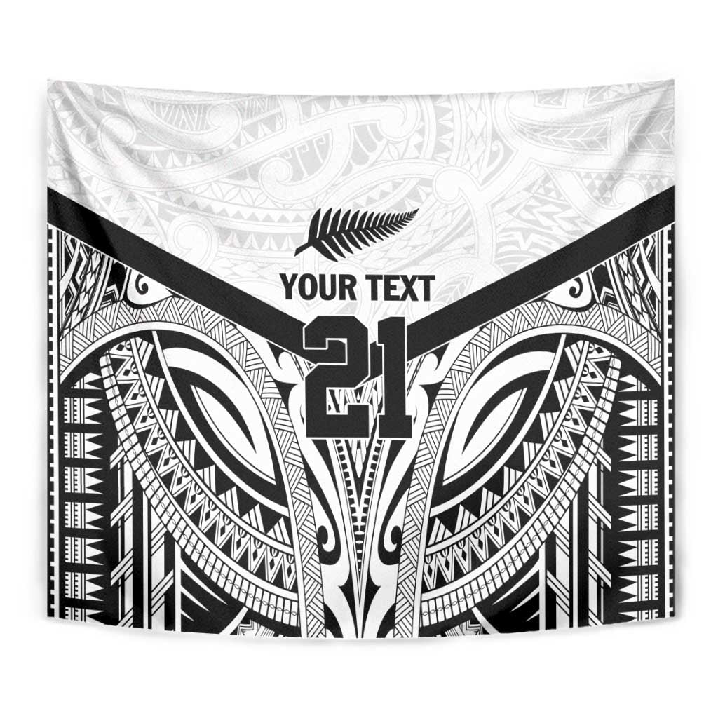 New Zealand Football Custom Tapestry All White Fern Go Champions LT9 - Polynesian Pride
