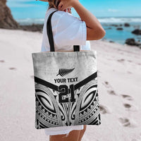 New Zealand Football Custom Tote Bag All White Fern Go Champions LT9 - Polynesian Pride