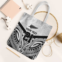 New Zealand Football Custom Tote Bag All White Fern Go Champions LT9 White Strap One Size White - Polynesian Pride