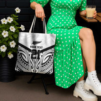 New Zealand Football Custom Tote Bag All White Fern Go Champions LT9 - Polynesian Pride
