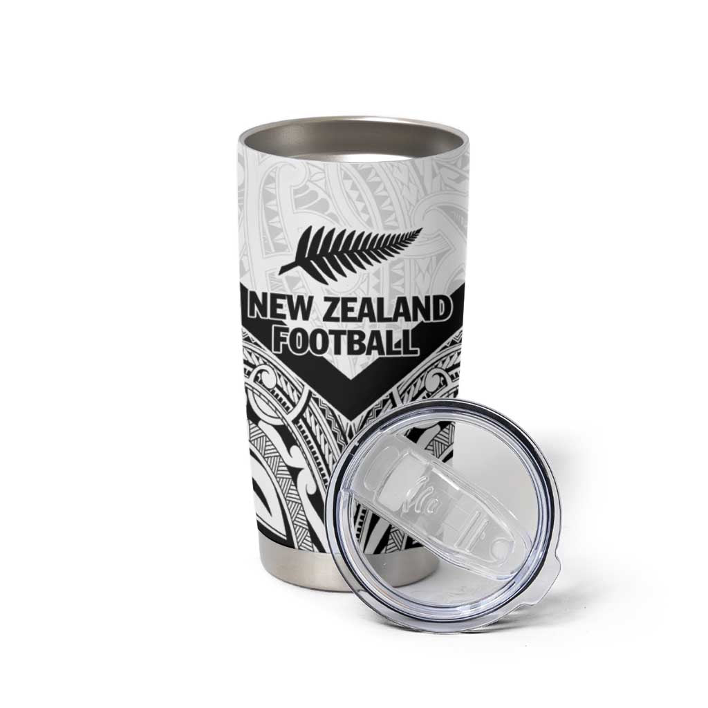 New Zealand Football Custom Tumbler Cup All White Fern Go Champions LT9 - Polynesian Pride