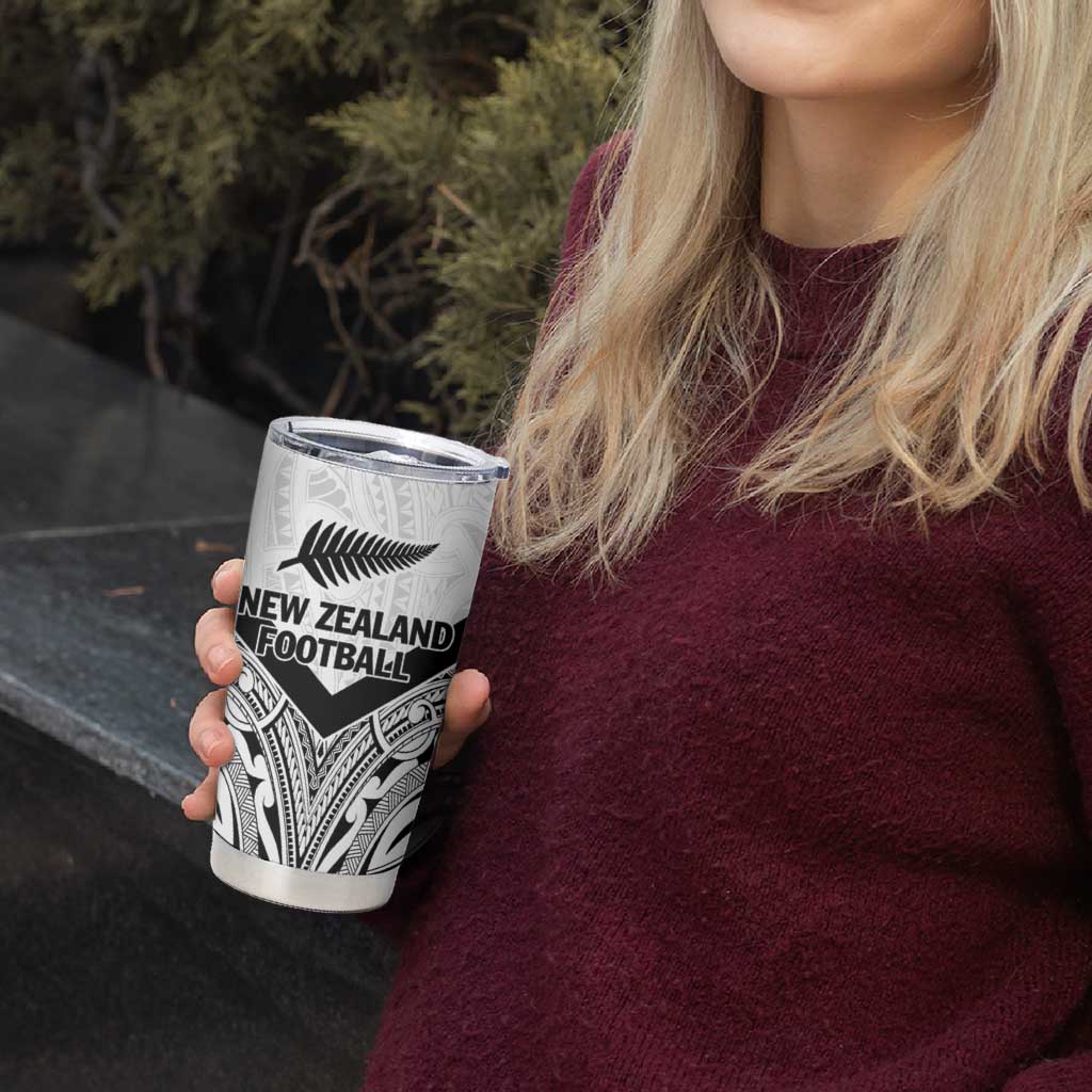 New Zealand Football Custom Tumbler Cup All White Fern Go Champions LT9 - Polynesian Pride